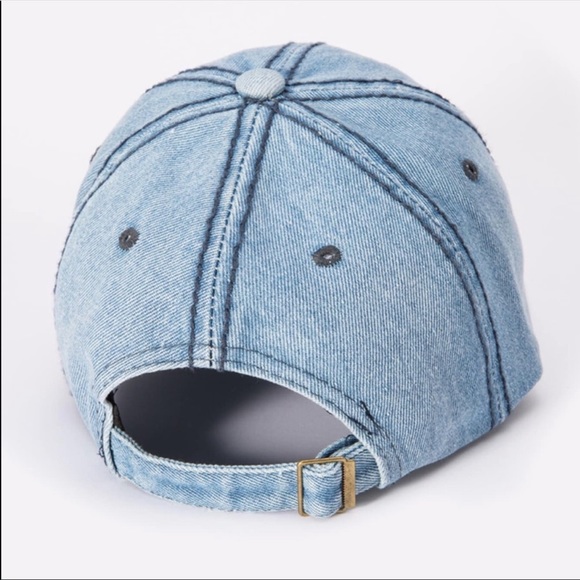 Denim chambray dad hat baseball cap blue 608301 - Picture 4 of 4